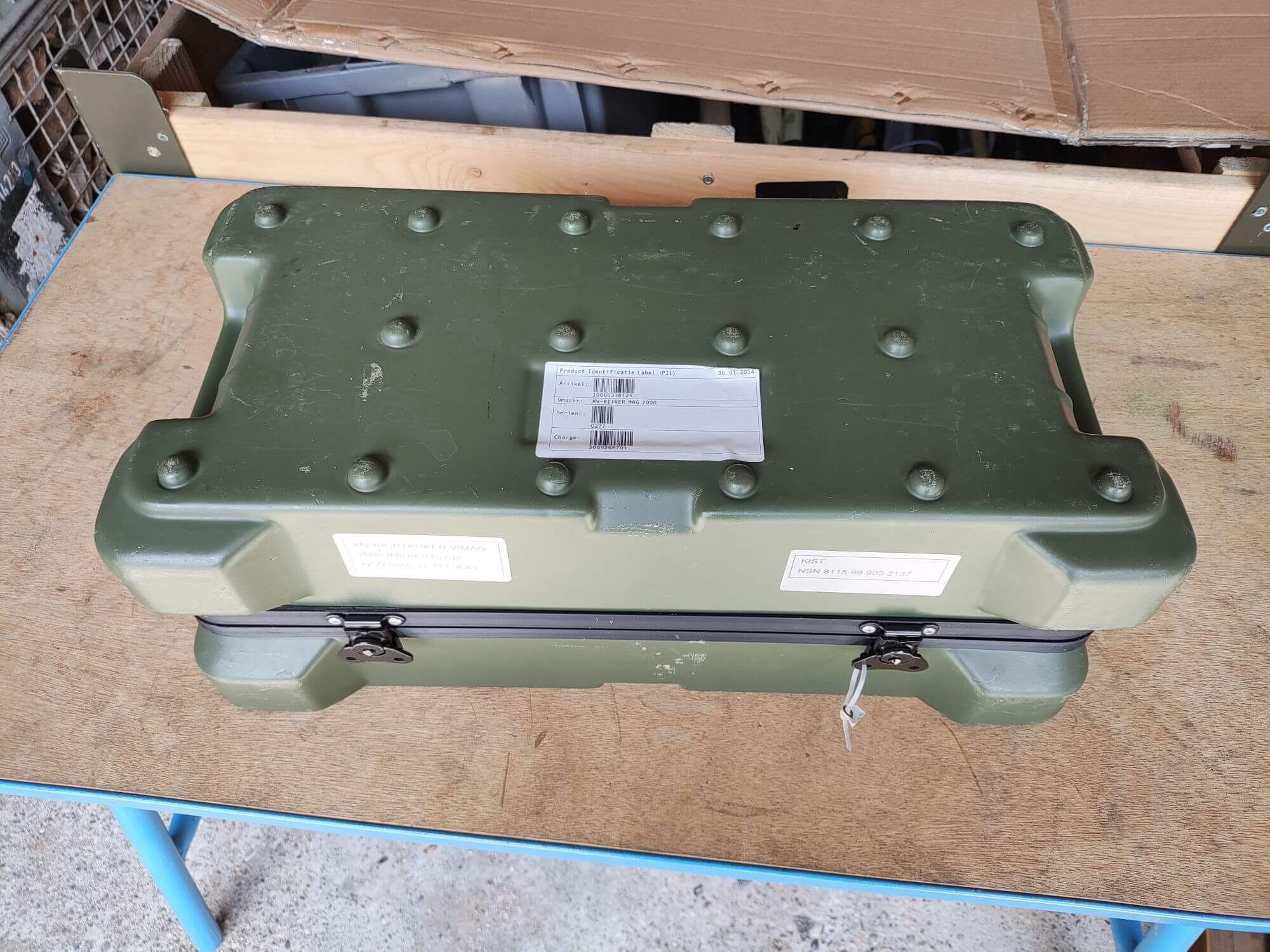 Militär Kiste Transport Box Kunststoff stapelbar 47x24x20cm